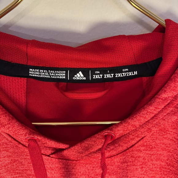 Adidas‎ Nebraska Huskers Football Hoodie Red Men's 2XLT - Picture 3 of 6